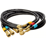 1/4" Low Loss Valves Hose Set, 5' Long, 3 Pk