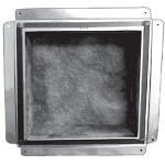 Insulated Foil Top Register Box w/ Flange + Gasket, R6, 12 x 6"