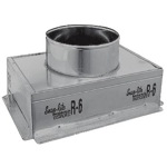 Insulated Metal Top Register Box w/ Flange, R6, 12 x 6 x 7"