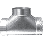 Duct Tee w/Crimp, 14 x 14 x 14" 